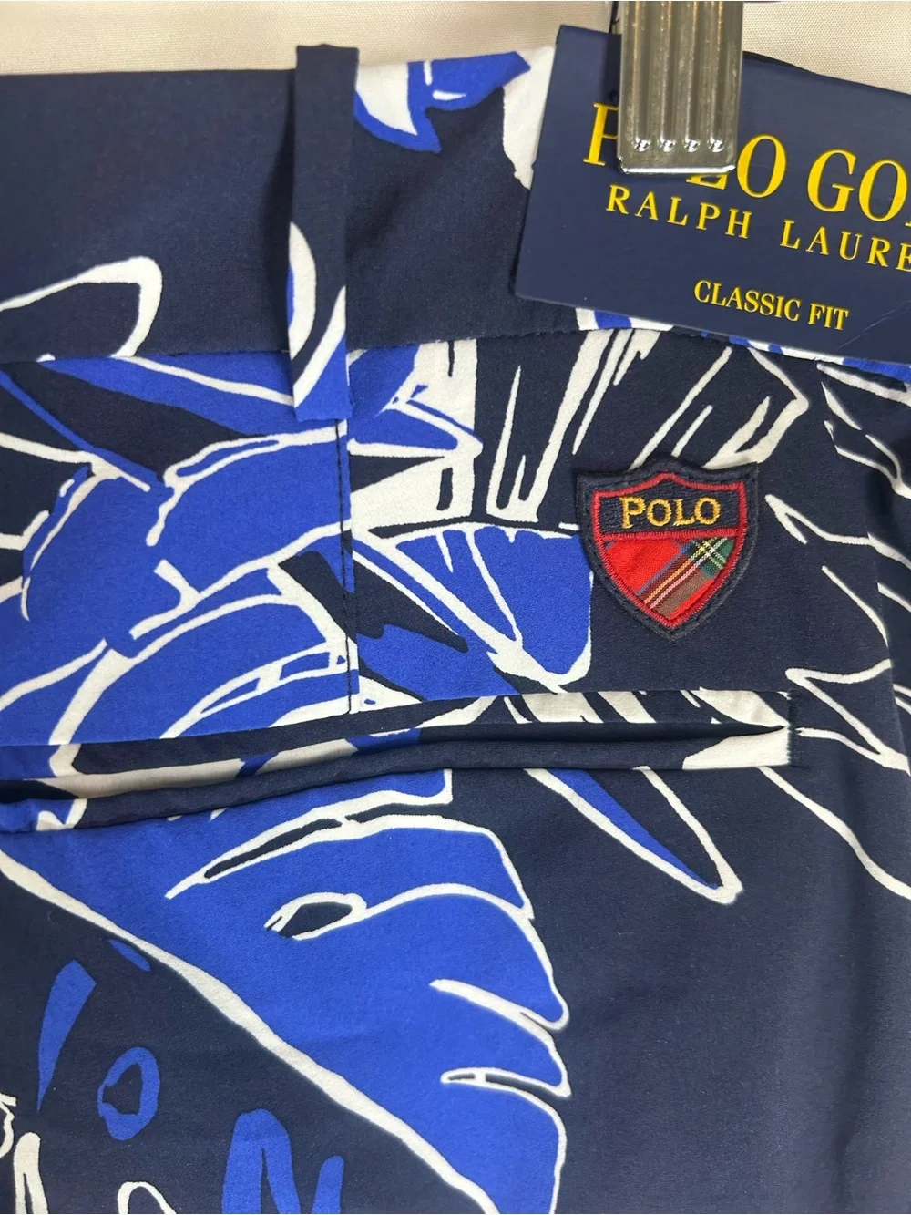 Men's Blue Tropical Parrot Swim Trunks
